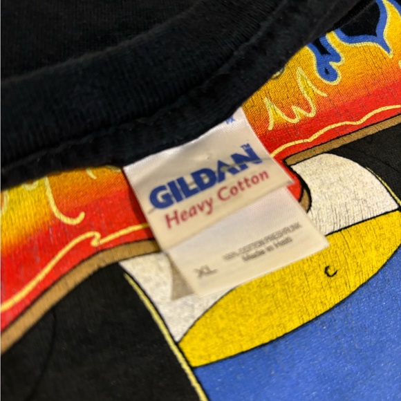 Vintage Y2K The Simpsons Homer Rocks T-Shirt - Picture 3 of 3